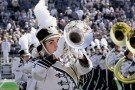 Photo of trumpeters in WMU marching band